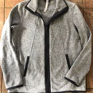 Lululemon Grey knit zip up jacket Sz 10